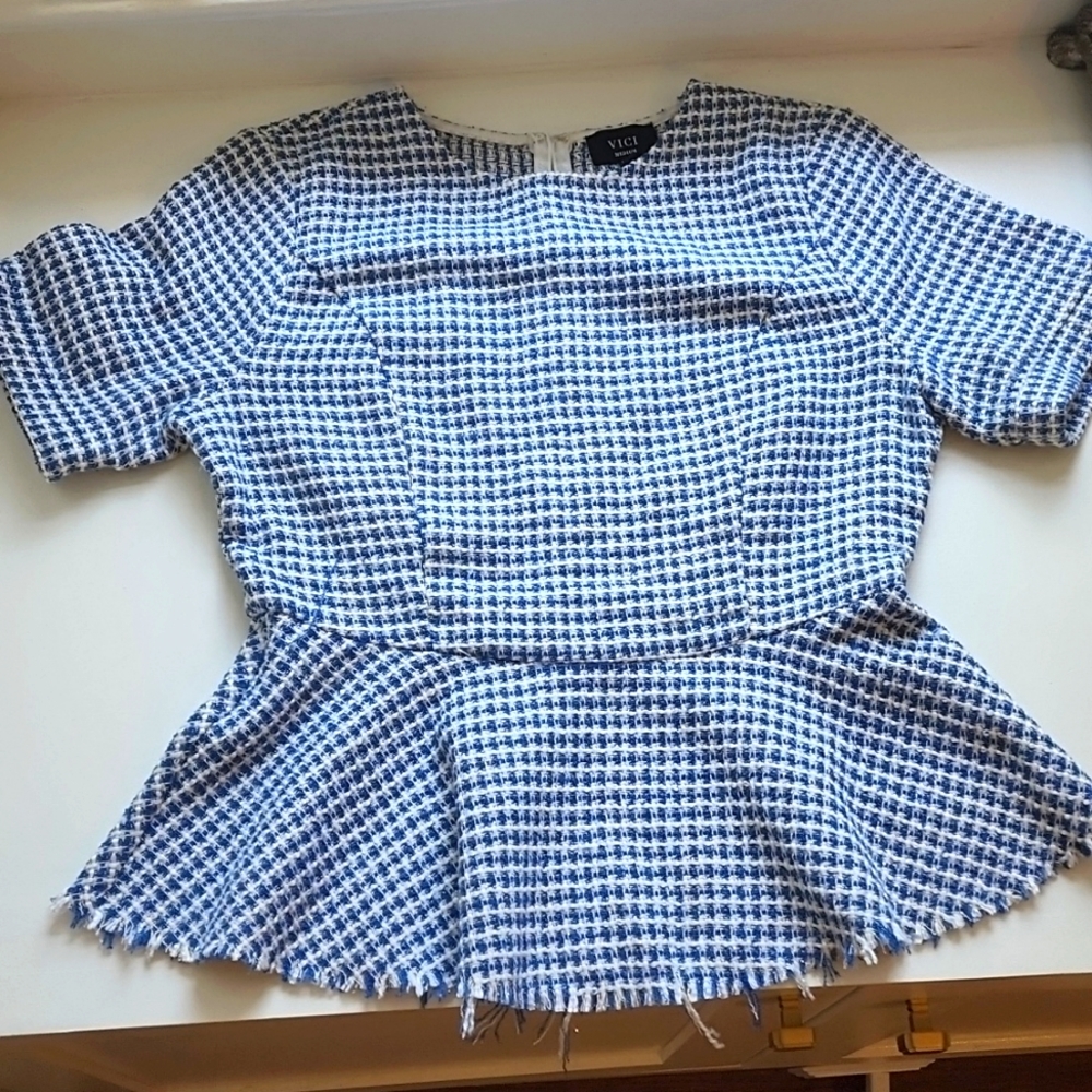 Vici peplum top sz Medium